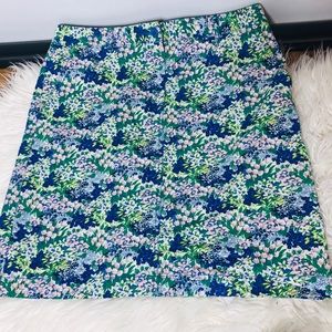 Talbots Floral Pencil Straight Lined Skirt- Size 8